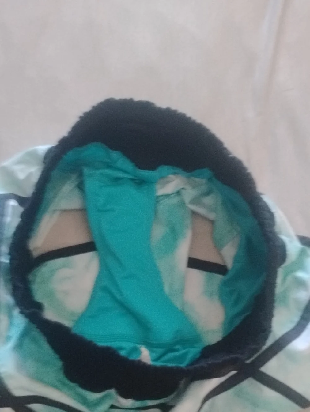 lululemon athletica Mint Tie-Dye Running Shorts with Black Trim